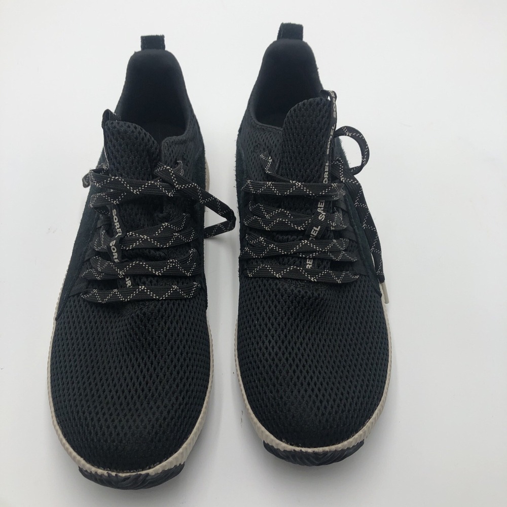 Sorel Womens Tennis Shoes Sneakers Size 11 Black Knit Style Preowned‎ Kinetic